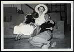 Virginia Roberts, Cara Witherspoon, and Ben Tarver in a 1951 production of Hay Fever, by Noël Coward
