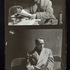 Two images of Franchot Tone in rehearsal (?) for the stage production Hope for the Best