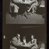 Two images from rehearsal (?) for the stage production Hope for the Best