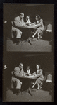 Two images from rehearsal (?) for the stage production Hope for the Best