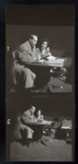 Two images of Franchot Tone and Jane Wyatt in rehearsal (?) for the stage production Hope for the Best