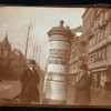 Poster promoting "Harry Houdini: the Rambler" on an advertising column in unidentified German city