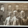 Dr. Shirley Quimby, Dr. A. M. Wilson, and Harry Houdini in Houdini's backyard
