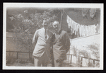 Dr. Shirley Quimby and Harry Houdini in Houdini's backyard