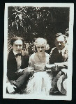 Harry Houdini, Lila Lee and unidentified man on the set of "Terror Island"