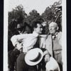 Harry Houdini with Harry Kellar, on the set of an unidentified film