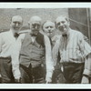 Frank Ducrot, Frederick Eugene Powell, Harry Houdini, and T. Nelson Downs in Houdini's backyard