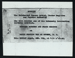 Notice for lecture by Harry Houdini on radio station WOR, Newark, N.J.