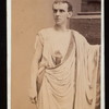 Portrait of Lawrence Barrett in the stage production Julius Caesar