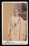 Portrait of Lawrence Barrett in the stage production Julius Caesar