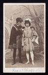 Charles John Kean (left) in a publicity photograph for the stage production King Richard III