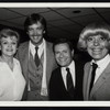 Angela Lansbury, Jerry Herman, Carol Channing and unidentified man at unknown event