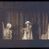 Two hand puppets in an unidentified puppet theater production