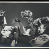 Behind-the-scenes image of a State Central Puppet Theatre (Moscow) production of Puss in Boots
