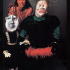 Ronnie Asbell with two of her puppets