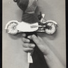 Hand puppet (Little Red Riding Hood's grandmother on a silver motorcycle)