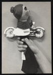 Hand puppet (Little Red Riding Hood's grandmother on a silver motorcycle)