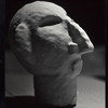 Sculpted head of a puppet under construction