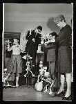 Trifold with three images of puppet theatre in Czechoslovakia