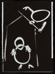 Trifold with three images of puppet theatre in Czechoslovakia