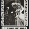 Trifold with three images of puppet theatre in Czechoslovakia