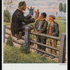 Postcard reproduction of "Kasperltheater" by Otto Quante