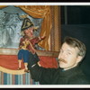 Norman Ernsting with the Punch puppet from his Punchinello Puppet Theatre