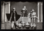 Scene from a puppet theatre performance of Snow White and the Seven Dwarfs at the Naivní Divadlo Liberec