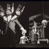 Scene from a puppet theatre performance of Andrew and the Dragon at the Krajské Loutkové Divadlo Ostrava