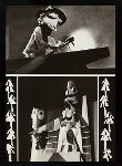 Two scenes from Czechoslovakian puppet theatre performances