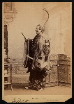 F. Federici as "the Mikado" in the D'Oyly Carte Opera Company stage production The Mikado