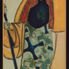 Costume design drawing for the pantomime The Miracle