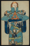 Costume design drawing for the pantomime The Miracle