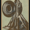Costume design drawing for the pantomime The Miracle
