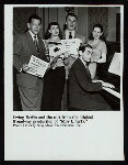 Irving Berlin and the cast from the original Broadway producation of "Miss Liberty"