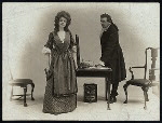 Billie Burke and Charles Hawtrey in the stage production Mr. George