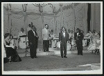 Sammy Davis, Jr. (center) and cast in the stage production Mr. Wonderful