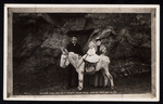 Walter's first ride on a narrow gauge mule, Manitou, Colo., May 10, 1897.
