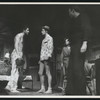 Geoffrey Horne, Ben Piazza, Jane Fonda, and Pete Masterson in from the stage production No Concern of Mine
