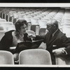 Dorothy Rodgers and Richard Rodgers (music) at a rehearsal for No Strings