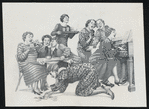 Illustration of the stage production The Octette Bridge Club