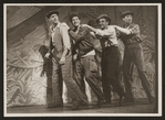 Unidentified actor, Mike Kellin (Hazel), G. D. Wallace (Mac) and Guy Raymond (George Herman) in Pipe Dream