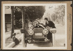 Scene from the 1916 silent film Reggie Mixes In