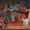 P. C. Sorcar performing in a jungle-themed magic act