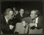 Joshua Logan (director) and Richard Rodgers (music) at South Pacific auditions