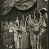 Myron McCormick (Luther Billis) and cast in South Pacific