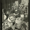 Mary Martin (Nellie Forbush) in her dressing room at South Pacific