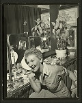 Mary Martin (Nellie Forbush) in her dressing room at South Pacific