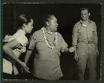 Betta St. John (Liat), Juanita Hall (Bloody Mary) and William Tabbert (Lt. Joseph Cable) in South Pacific