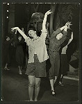 Mary Martin (Nellie Forbush) at left in rehearsal for South Pacific